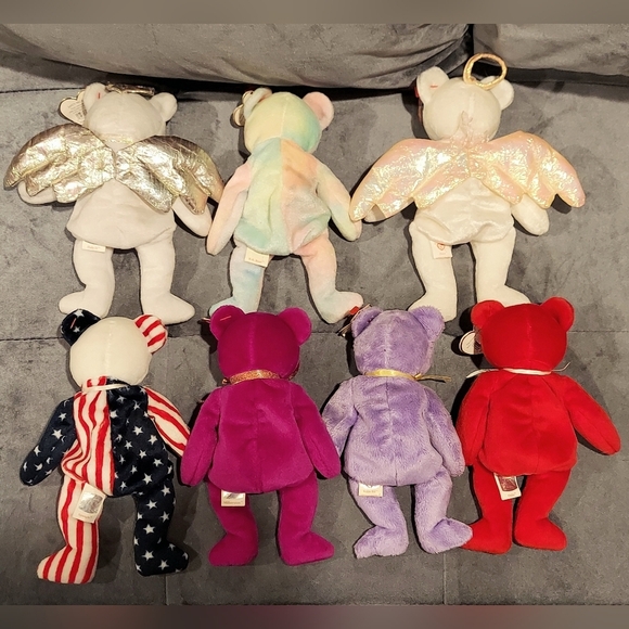 NWT VINTAGE TY TOYS RETIRED BEANIE BABIES ALL BEARS BUNDLE OF 7 RARE COLLECTIBLE - Picture 5 of 9